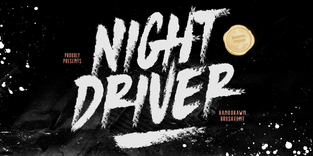 Night Driver font