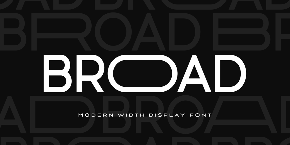 Broad font