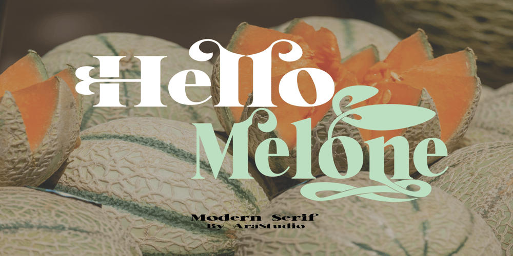 Hello Mellone font