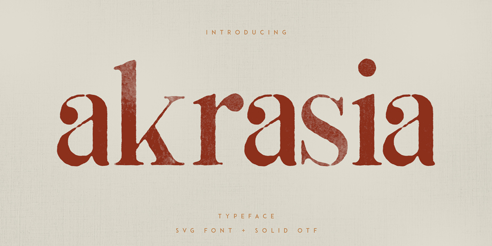 Akrasia VP font