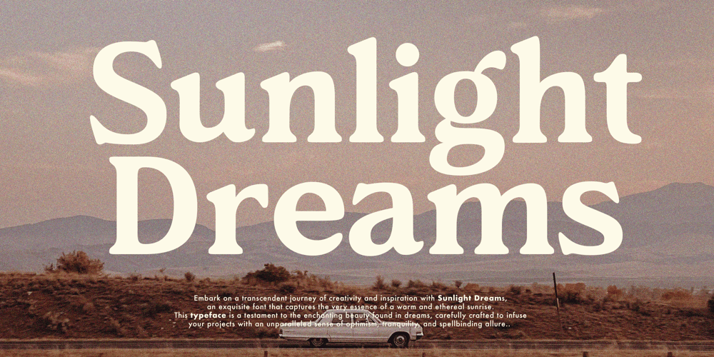 Sunlight Dreams font