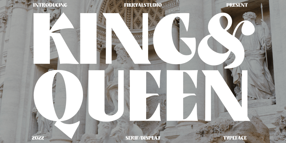 King & Queen font