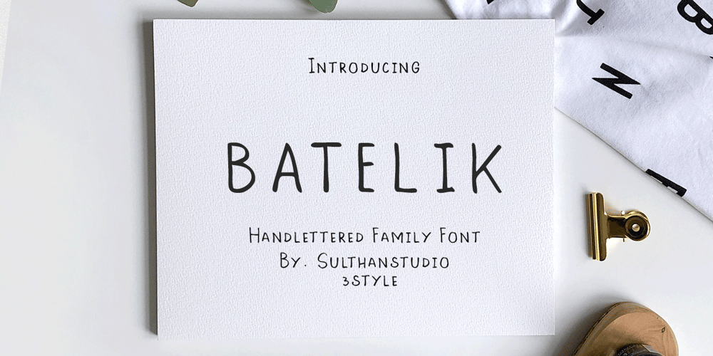 Batelik font