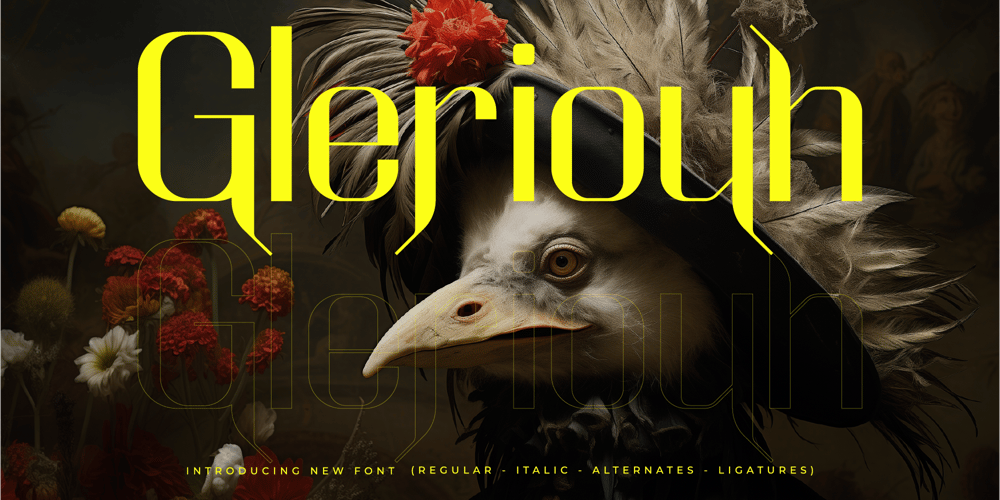 Gleriouh font