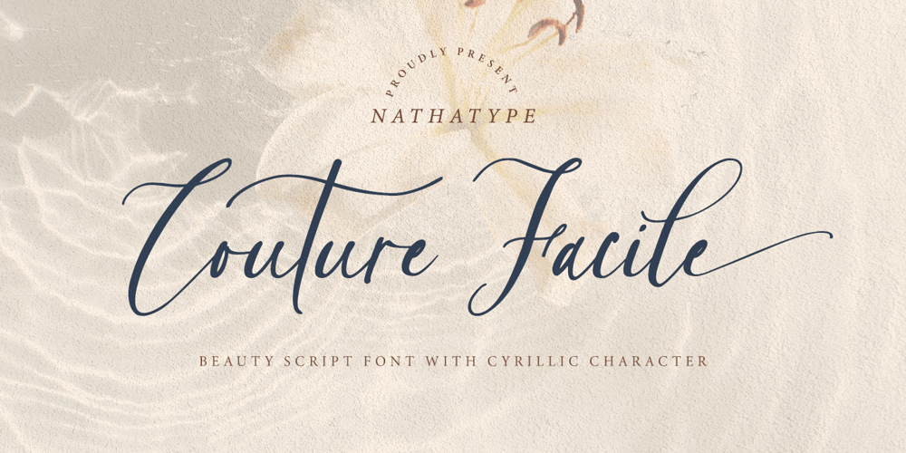 Couture Facile font