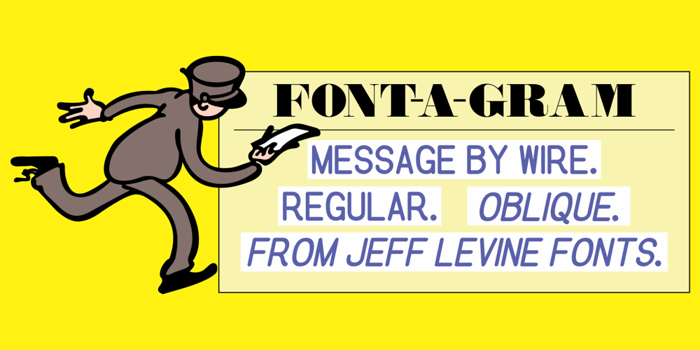 Message by Wire JNL font