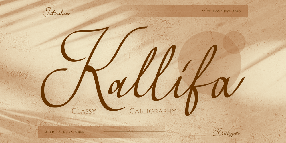 Kallifa font