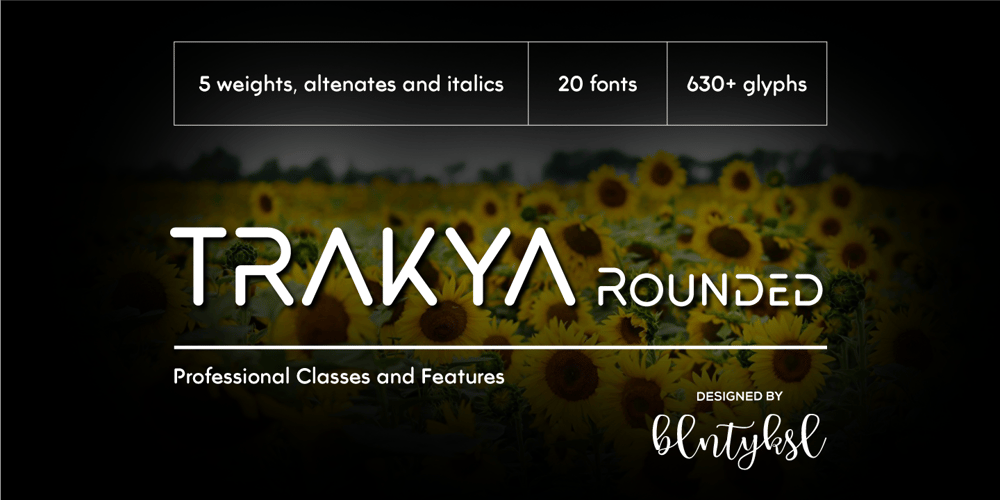 Trakya Rounded font