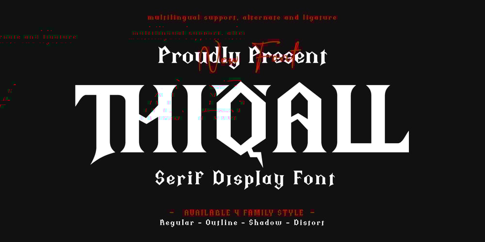 Thiqall font