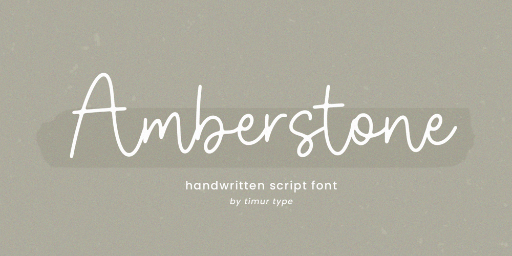 Amberstone font