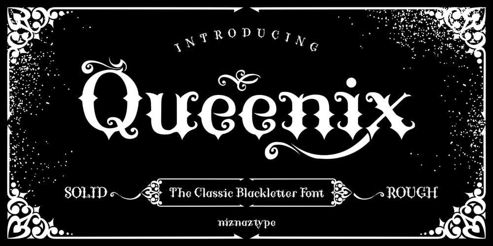 Queenix font