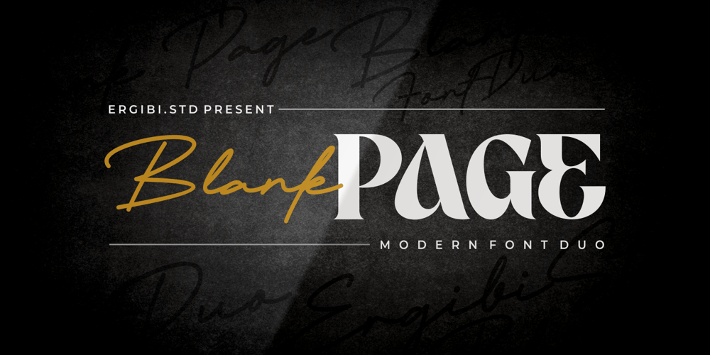 Blank Page font