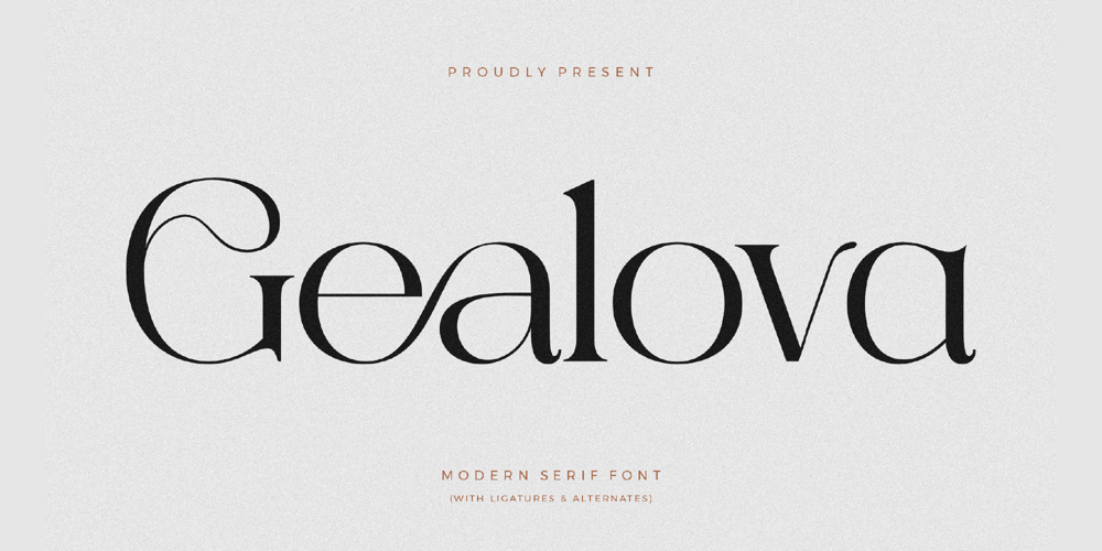 Gealova font