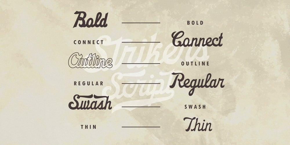 Strikers Script font