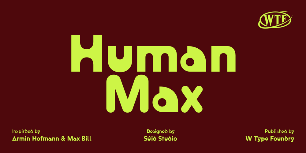 Human Max font