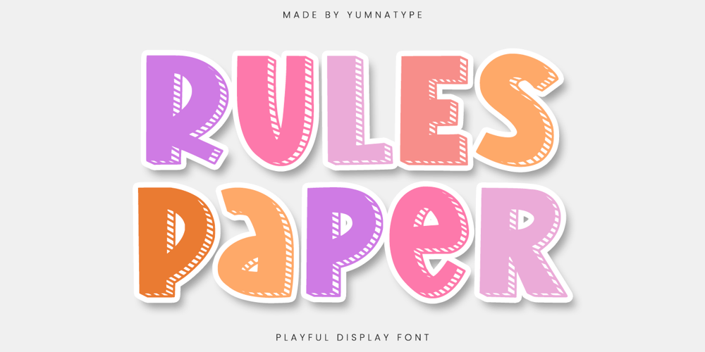 Rules Paper font