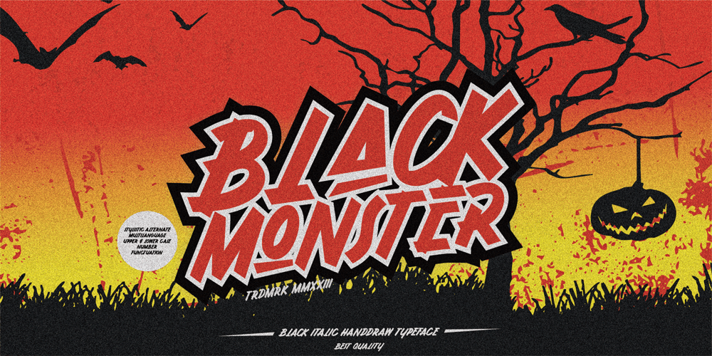 Black Monster font