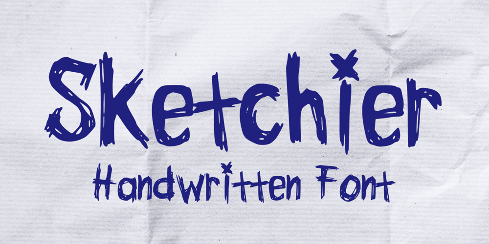 Sketchier font
