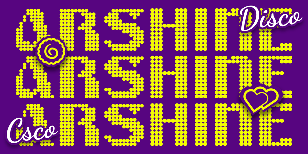 Arshine Disco font