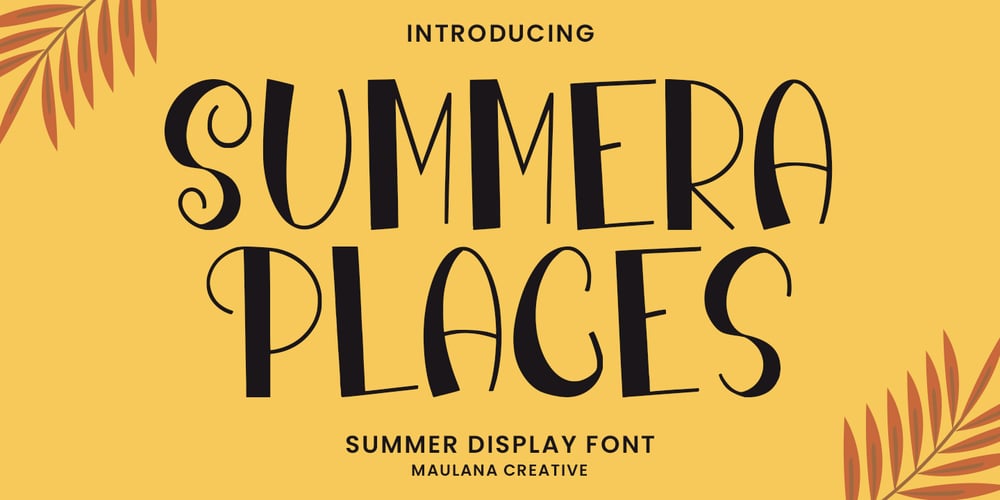 Summera Places font