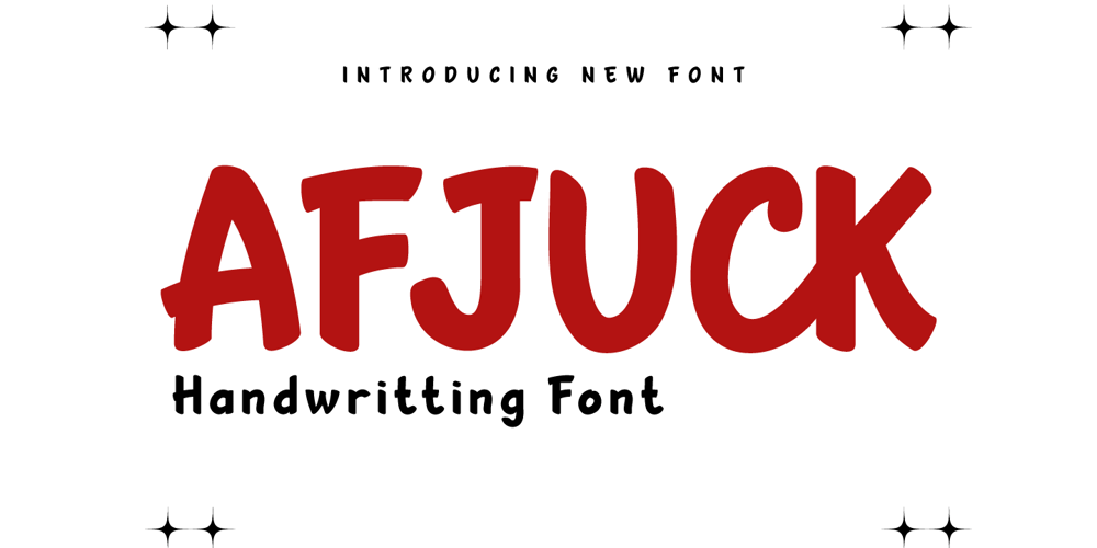 AFJUCK font