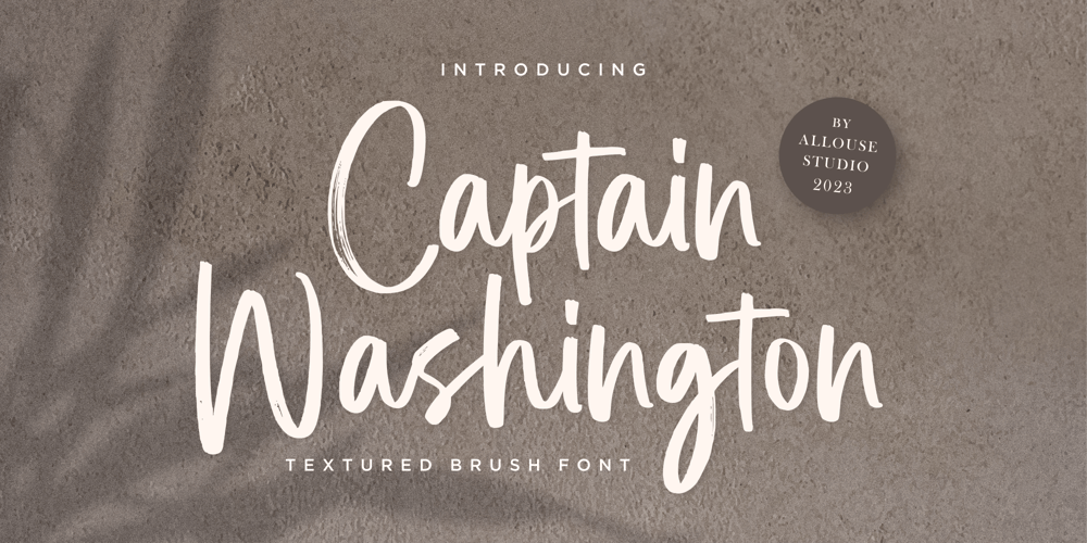 Captain Washington font