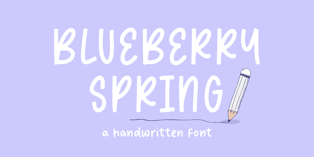 Blueberry Spring font