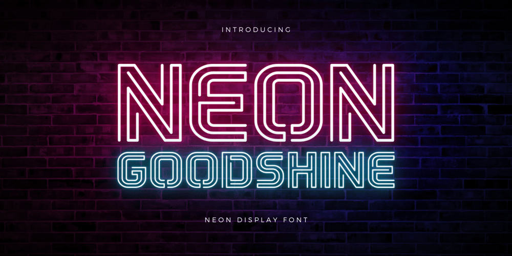 Neon Goodshine font