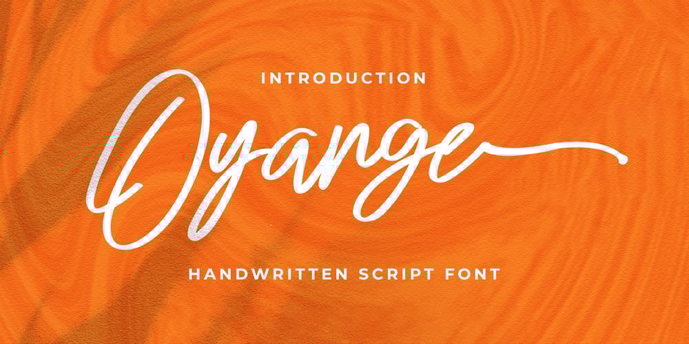 Oyange font