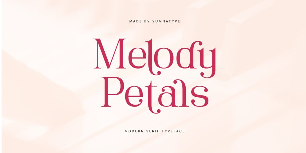 Melody Petals font
