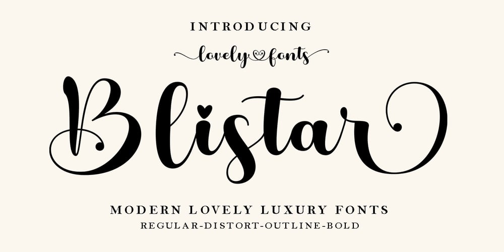 Blistar font