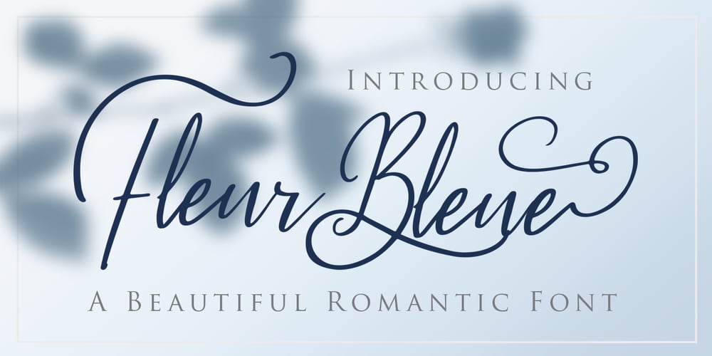 Fleur Bleue font