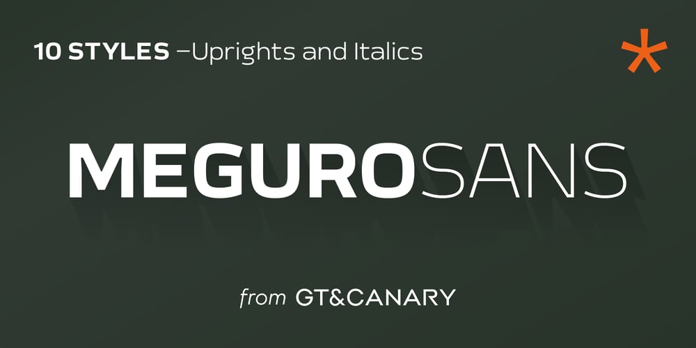 Meguro Sans font