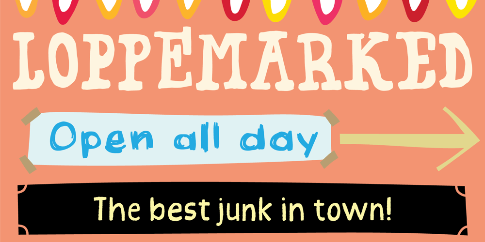 Loppemarked font