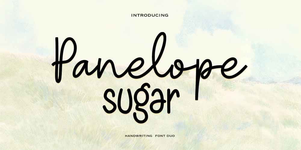 Panelope sugar font