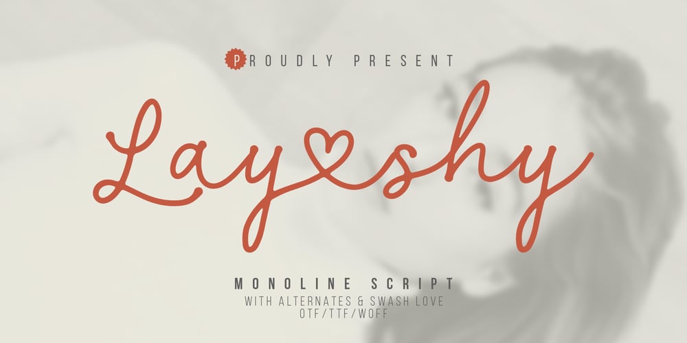 Layshy font