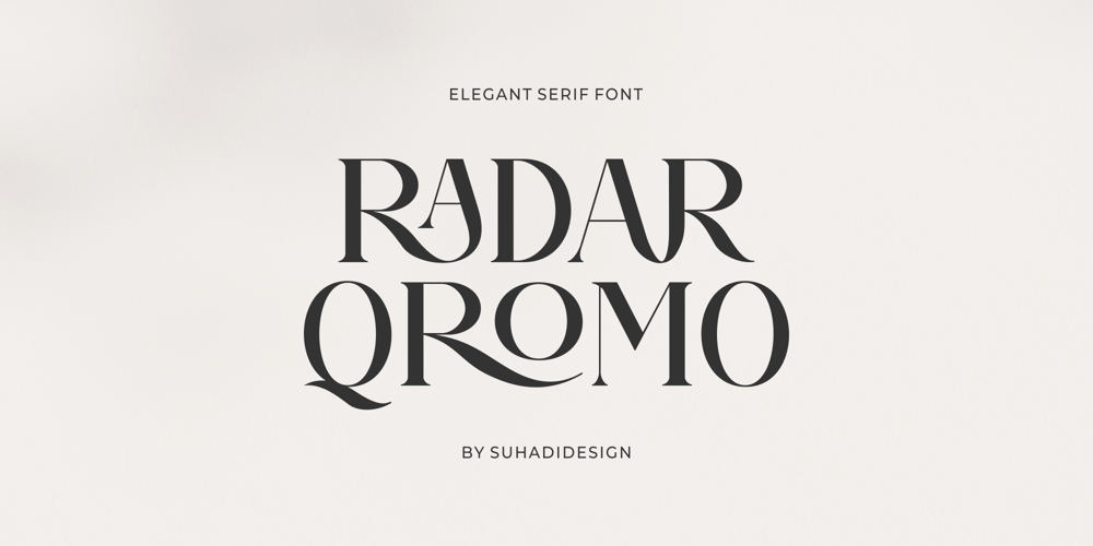 Radar Qromo font