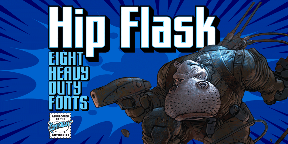 Hip Flask font