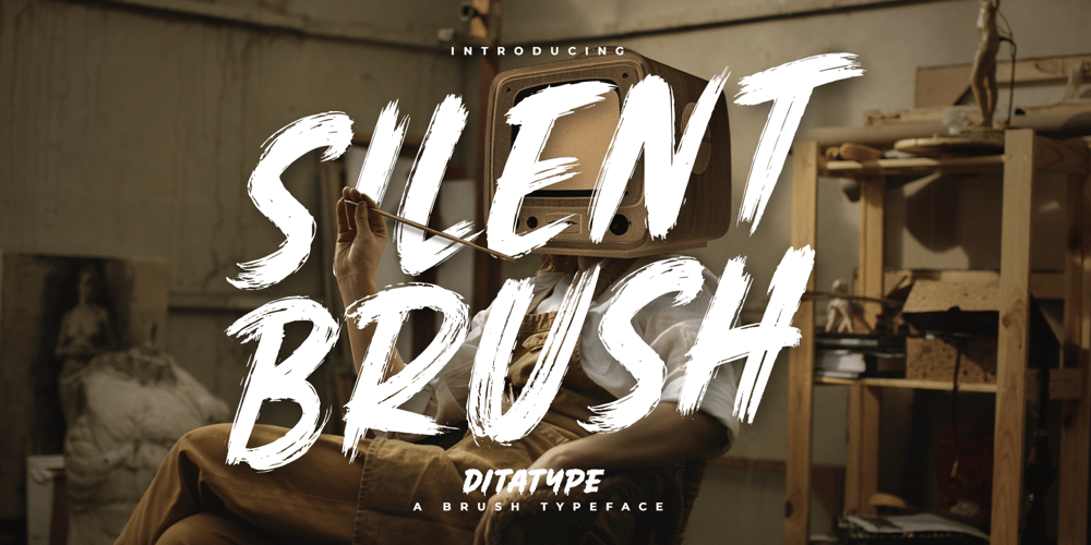 Silent Brush font