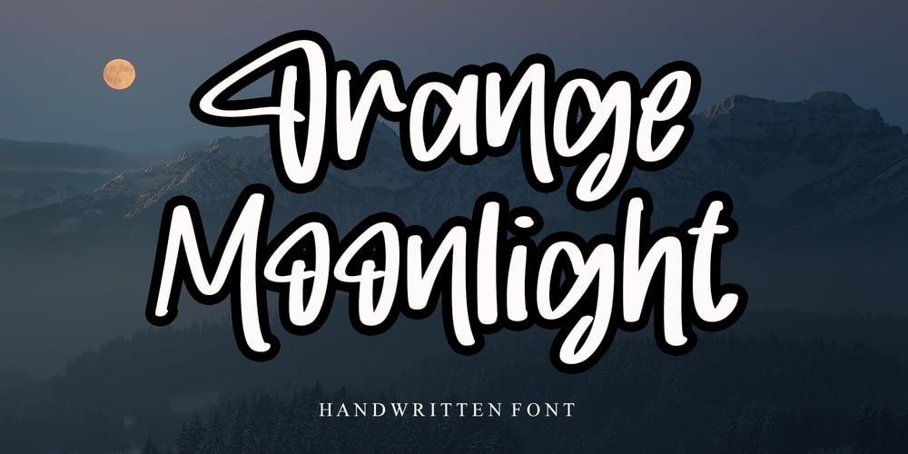 Orange Moonlight font