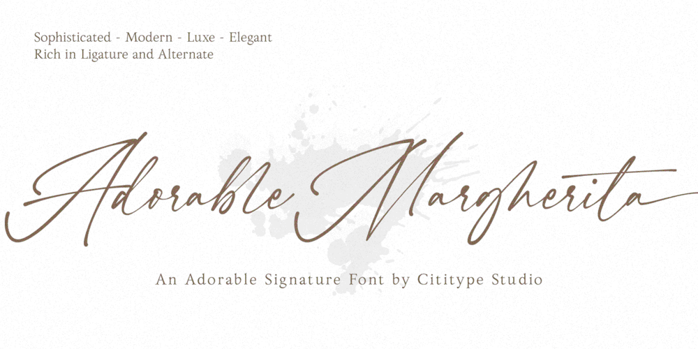Adorable Margherita font
