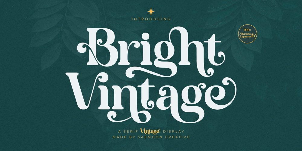 Bright Vintage font