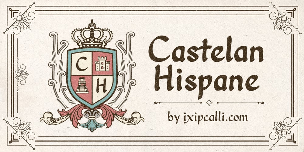Castelan Hispane font