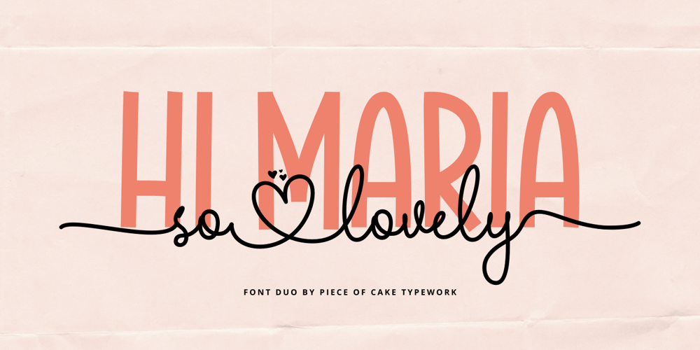 Hi Maria font