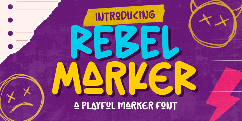 Rebel Marker font
