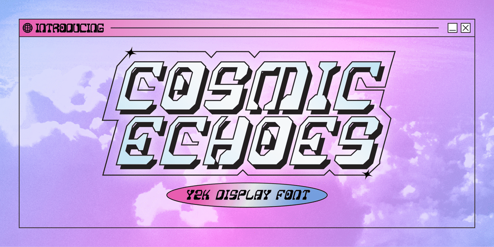 Cosmic Echoes font