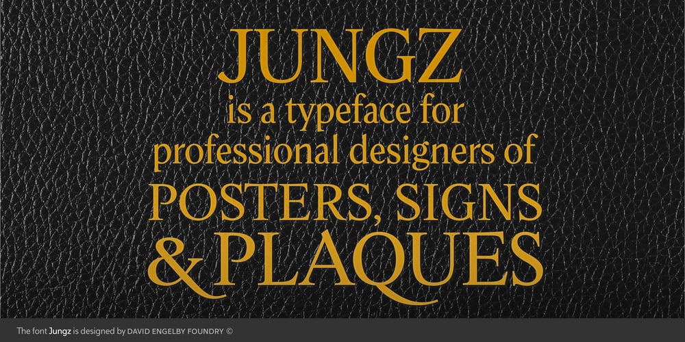 Jungz font