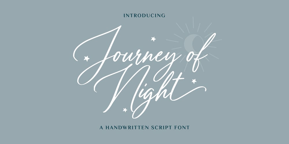 Journey of Night font