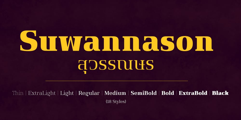 Suwannason font
