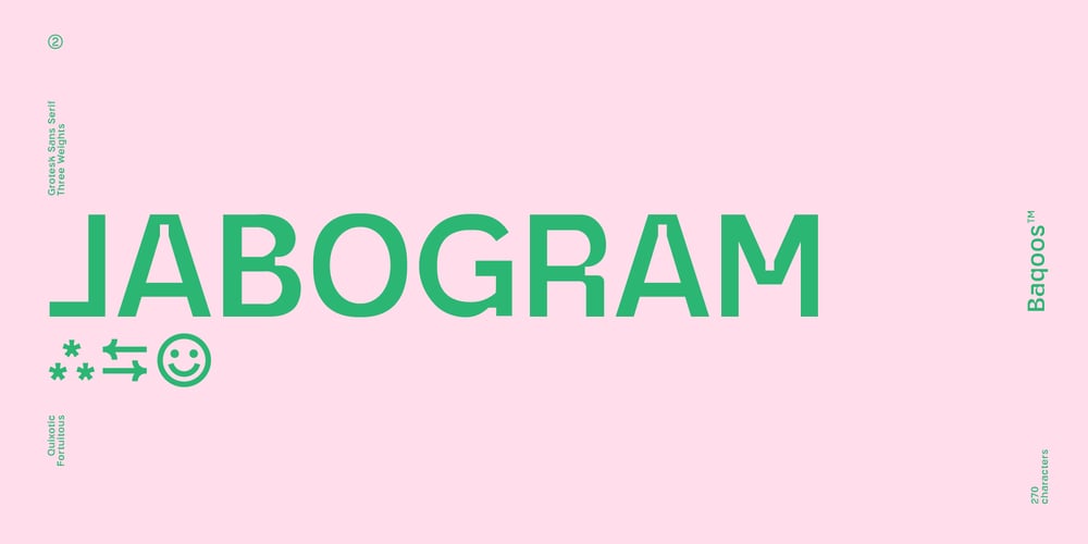Jabogram font